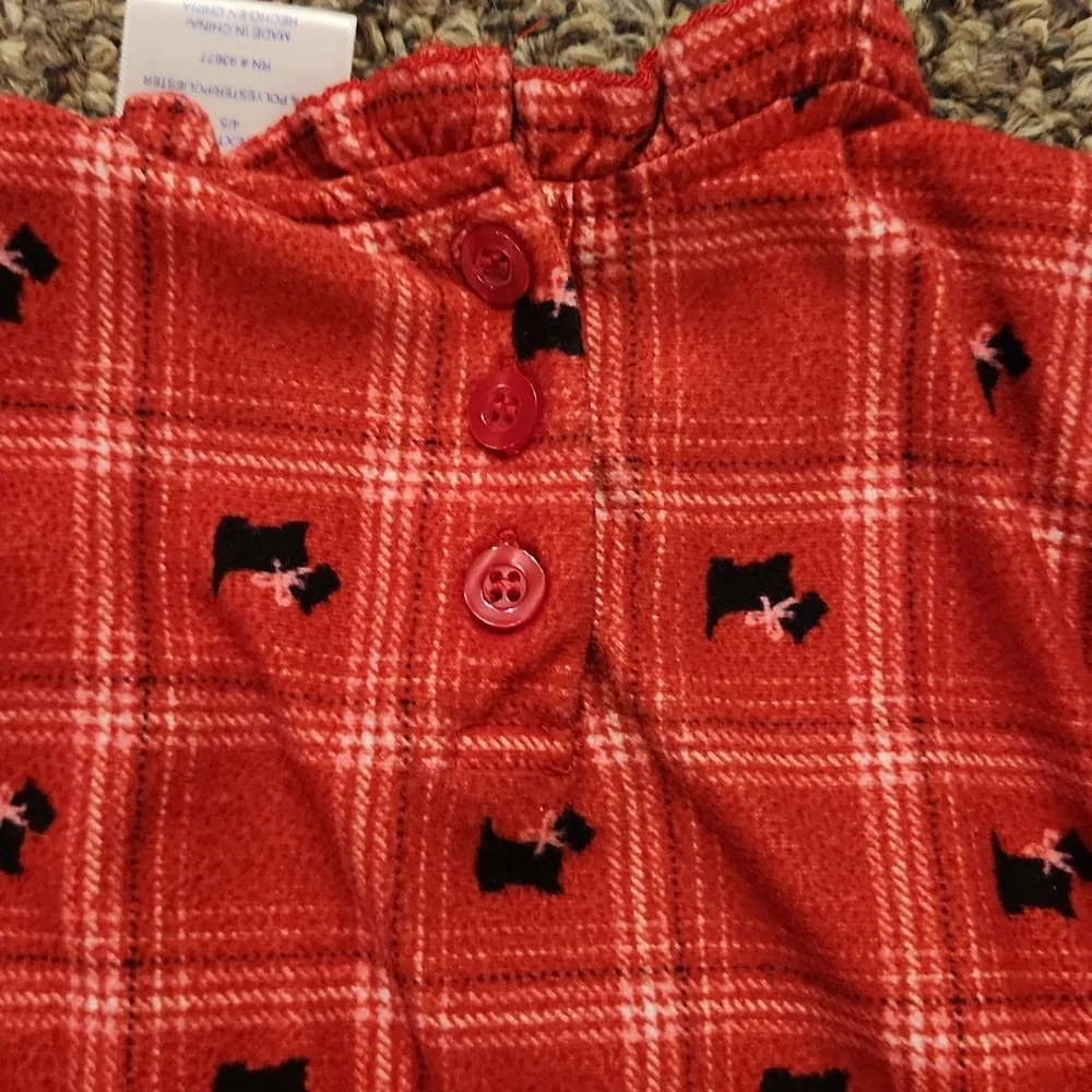 The Children's Place Girl's Long-sleeved Nightgowns Color Red Size 5